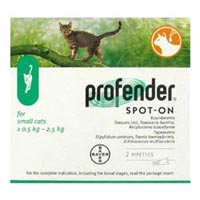 Profender Small Cats & Kittens (0.35 Ml) 2.2-5.5 Lbs 2 Doses